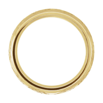 Sculptural Half Round Band