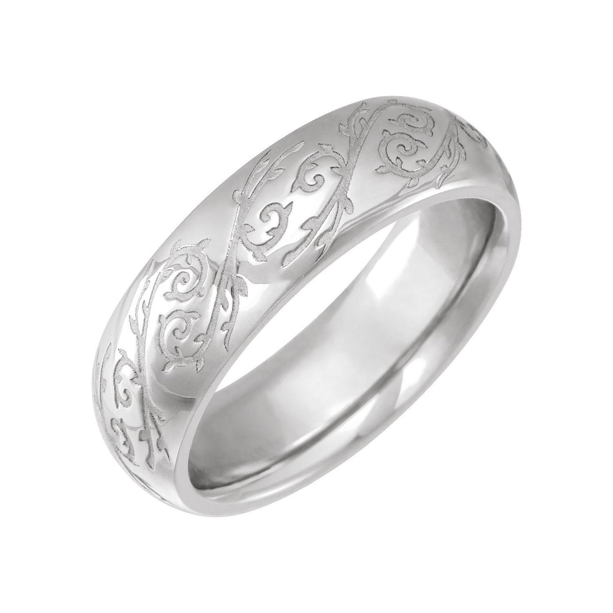 Sculptural Half Round Band