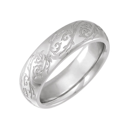 Sculptural Half Round Band