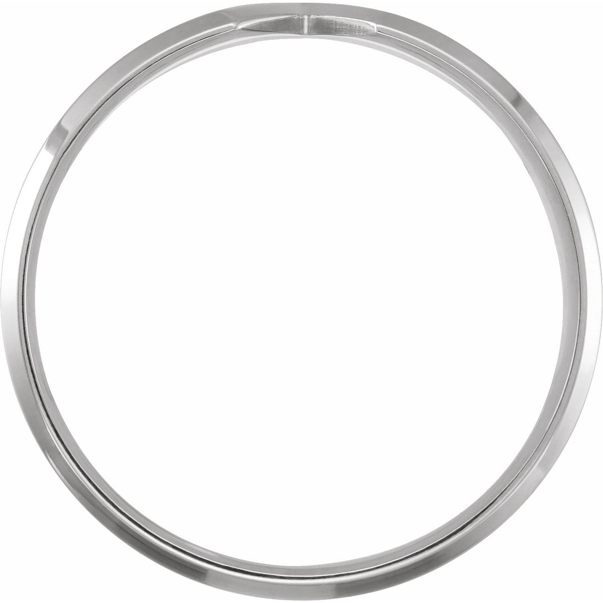 Continuum Sterling Silver V Comfort-Fit Contour Band