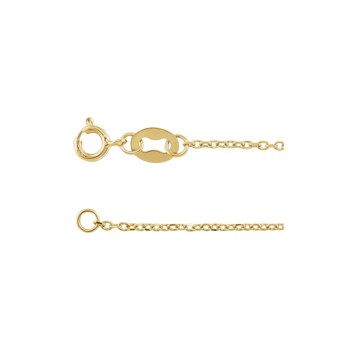 Diamond-Cut Cable 24" Chain