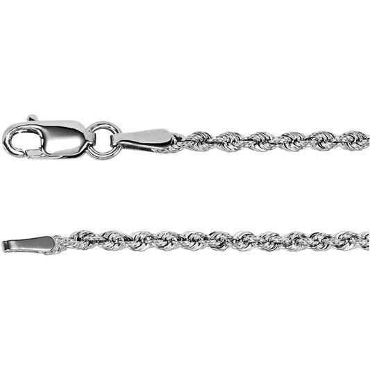 Sterling Silver Rope 18" Chain (CH956)