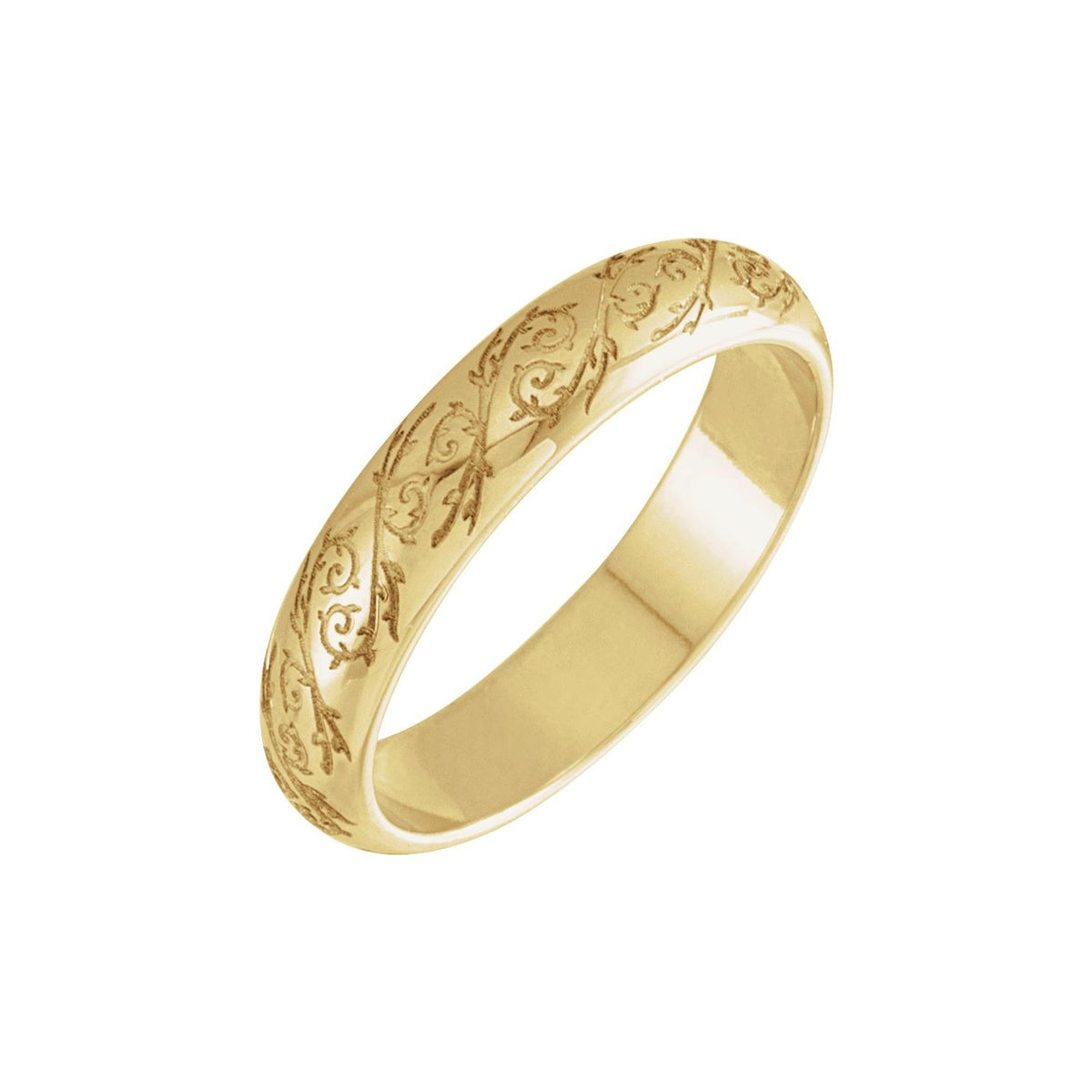Sculptural Half Round Band