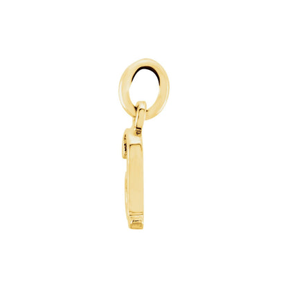 14K Yellow Gold Lowercase Initial a Charm/Pendant