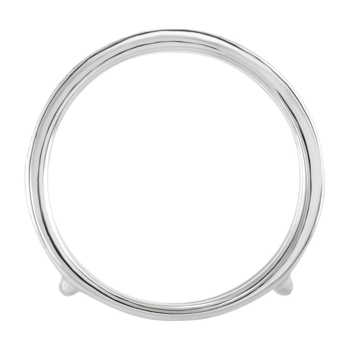 14K White Gold 1/5 CTW Natural Diamond Ring Guard