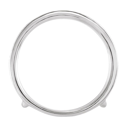 14K White Gold 1/5 CTW Natural Diamond Ring Guard