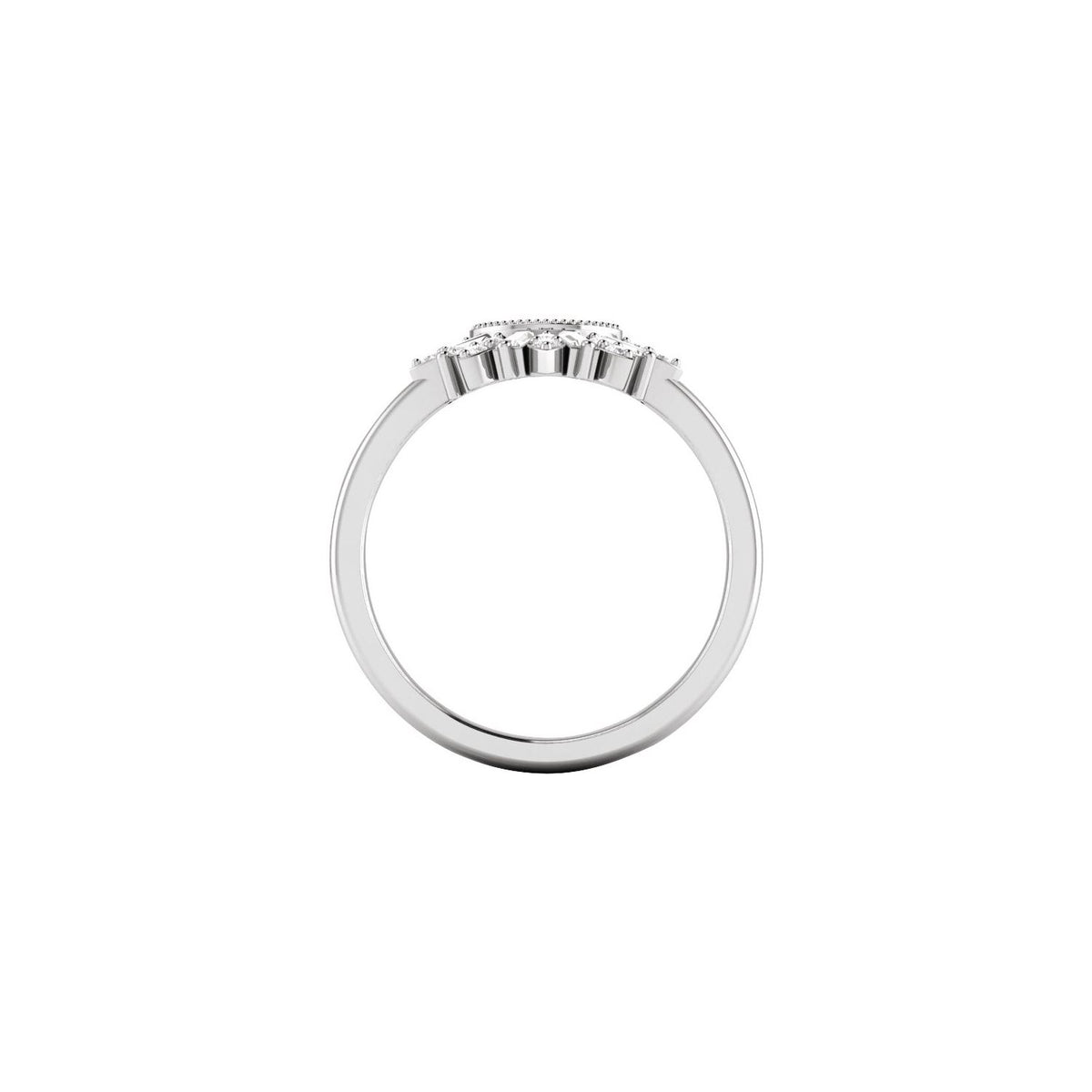 1/5 CTW Natural Diamond Contour Band, 21.21 mm