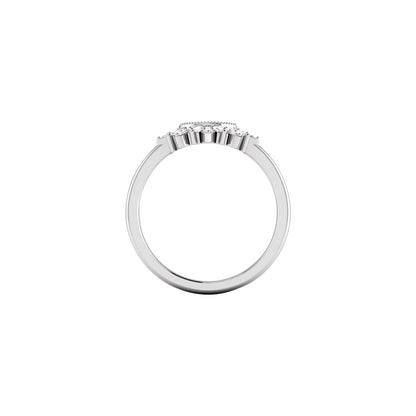 1/5 CTW Natural Diamond Contour Band, 21.21 mm