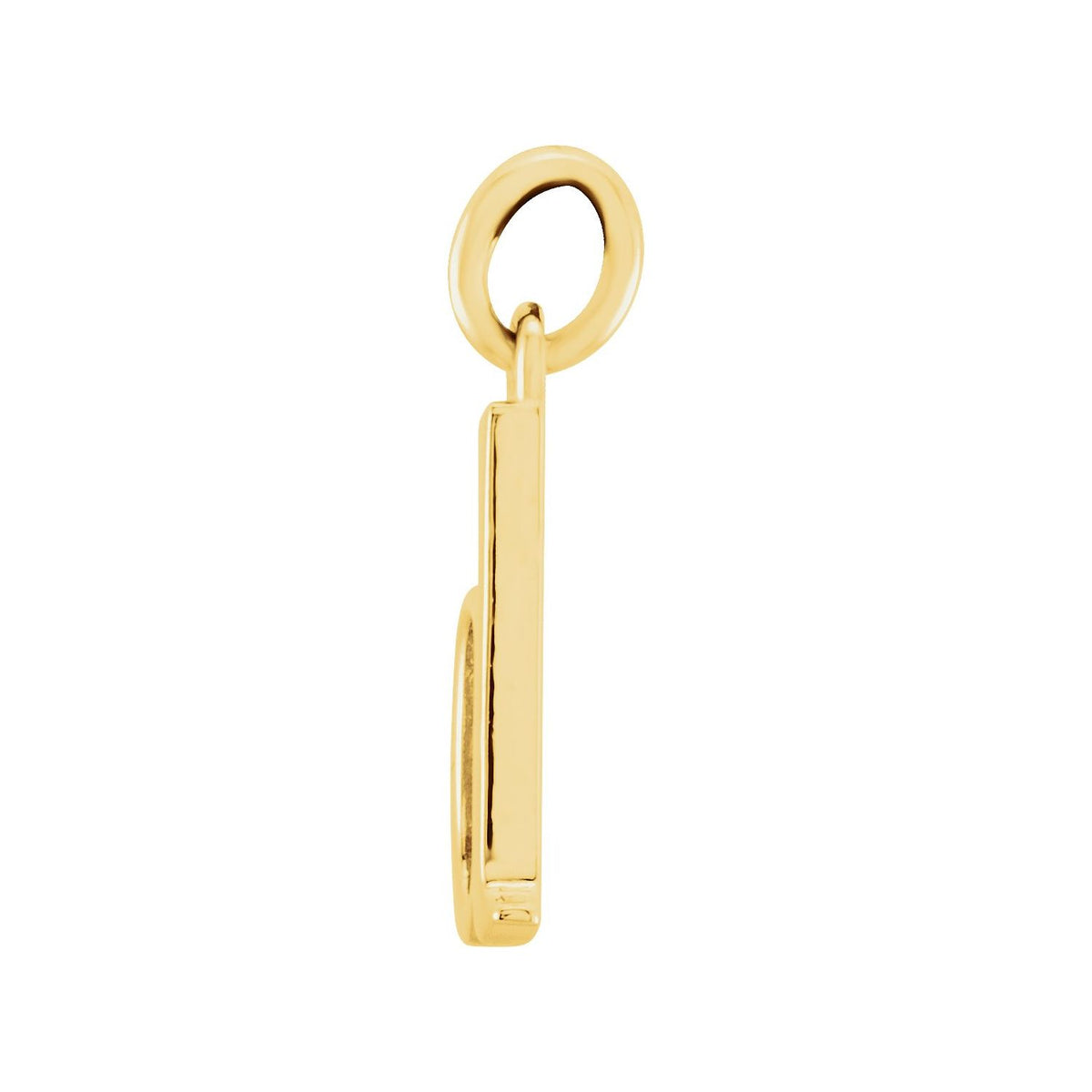 14K Yellow Gold Lowercase Initial d Charm/Pendant