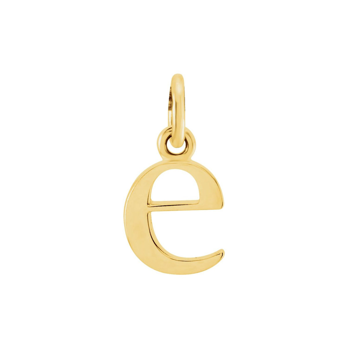 14K Yellow Gold Lowercase Initial e Charm/Pendant