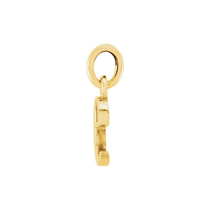 14K Yellow Gold Lowercase Initial e Charm/Pendant