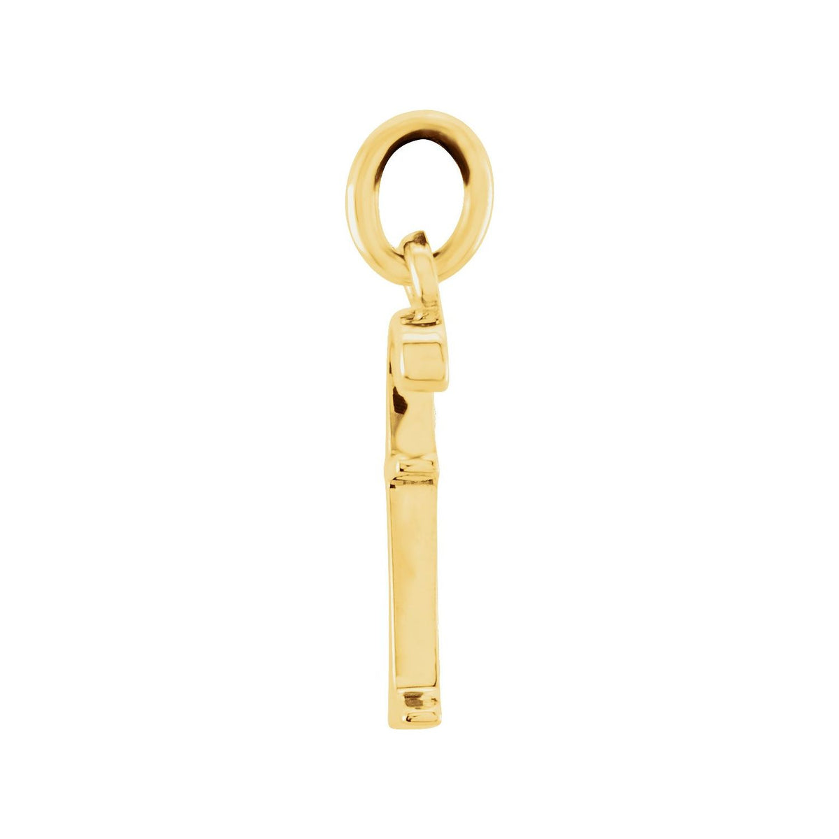 14K Yellow Gold Lowercase Initial f Charm/Pendant