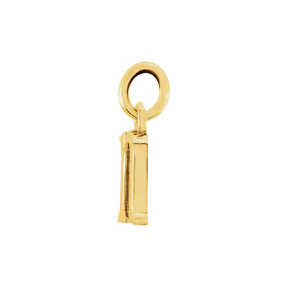 14K Yellow Gold Lowercase Initial n Charm/Pendant