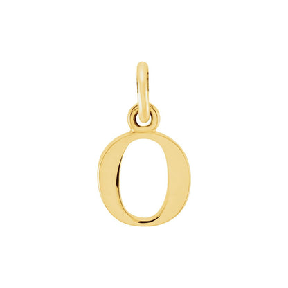 14K Yellow Gold Lowercase Initial o Charm/Pendant