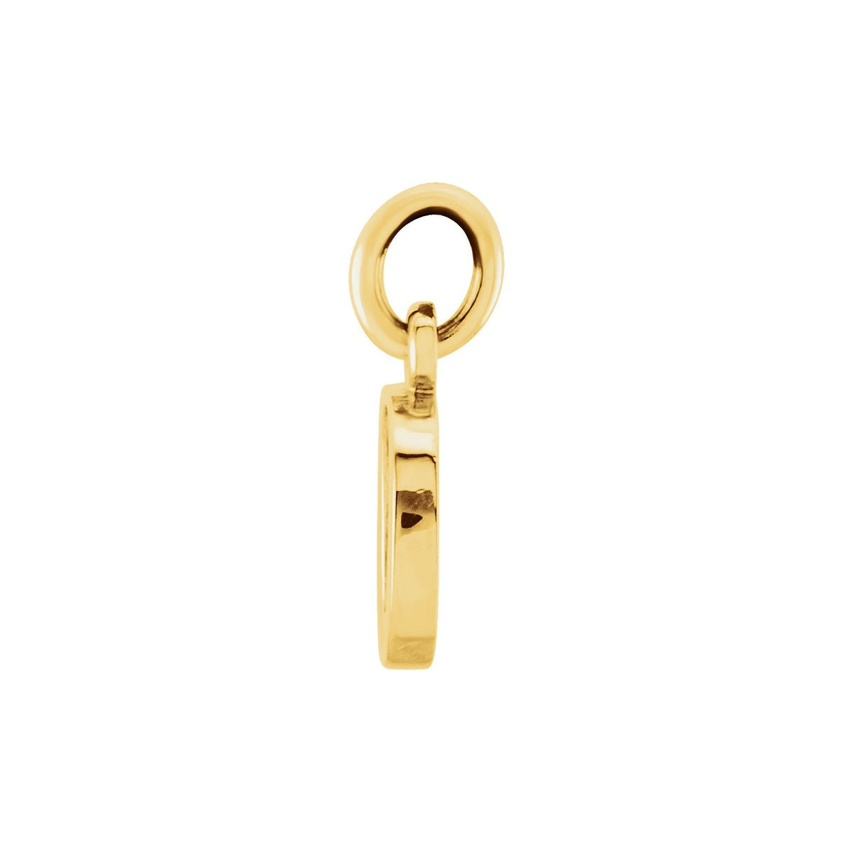 14K Yellow Gold Lowercase Initial o Charm/Pendant