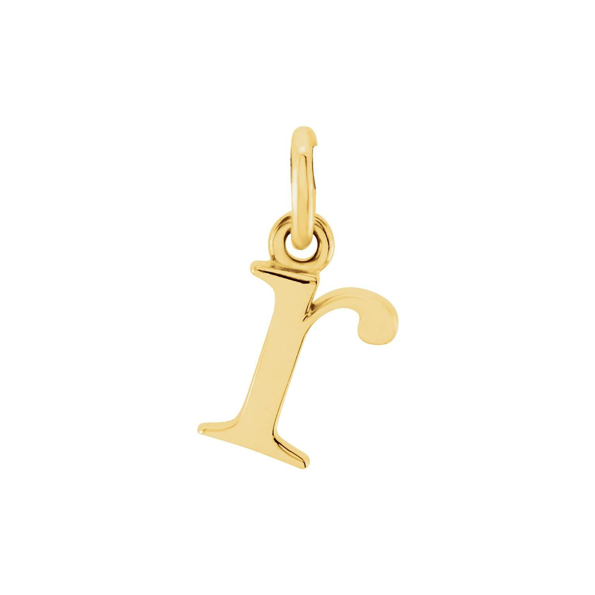 Lowercase Initial r Charm/Pendant