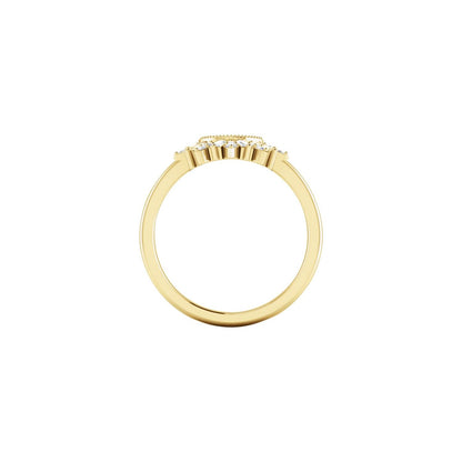 1/5 CTW Natural Diamond Contour Band, 21.21 mm