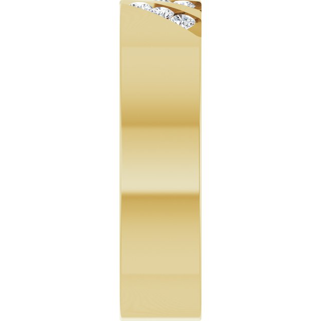 14K Yellow Gold 1/4 CTW Natural Diamond Band, 6 mm