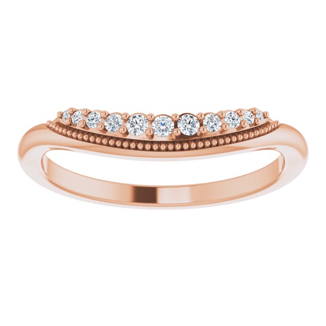 .08 CTW Natural Diamond Matching Band, 4.49 mm