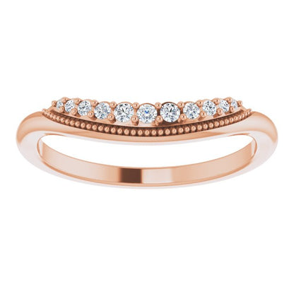 .08 CTW Natural Diamond Matching Band, 4.49 mm