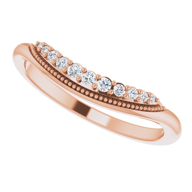 .08 CTW Natural Diamond Matching Band, 4.49 mm