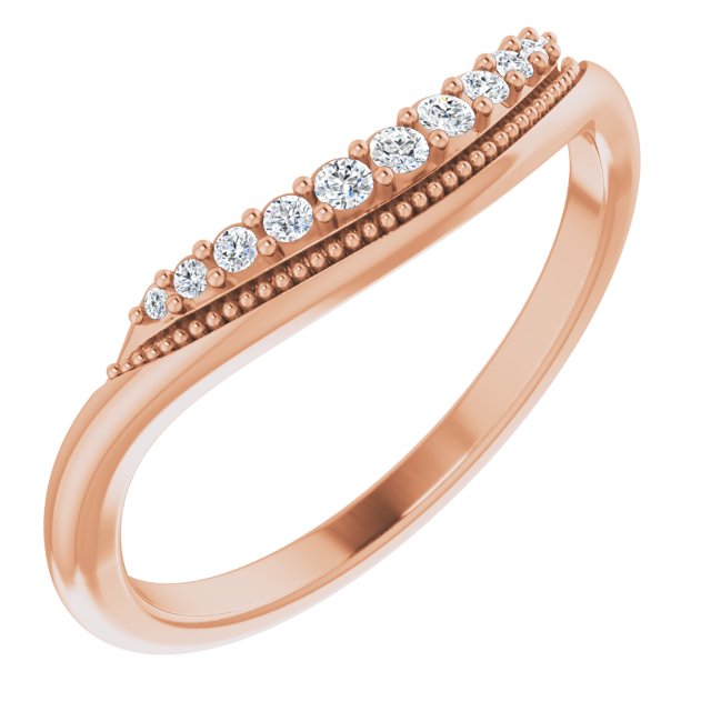 .08 CTW Natural Diamond Matching Band, 4.49 mm