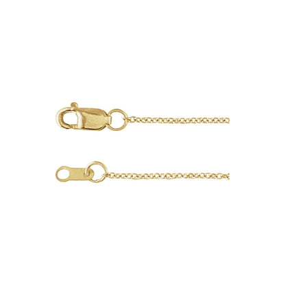 14K Yellow Gold 1/8 CTW Rose-Cut Natural Diamond Sideways Cross 6 1/2-7 1/2" Bracelet