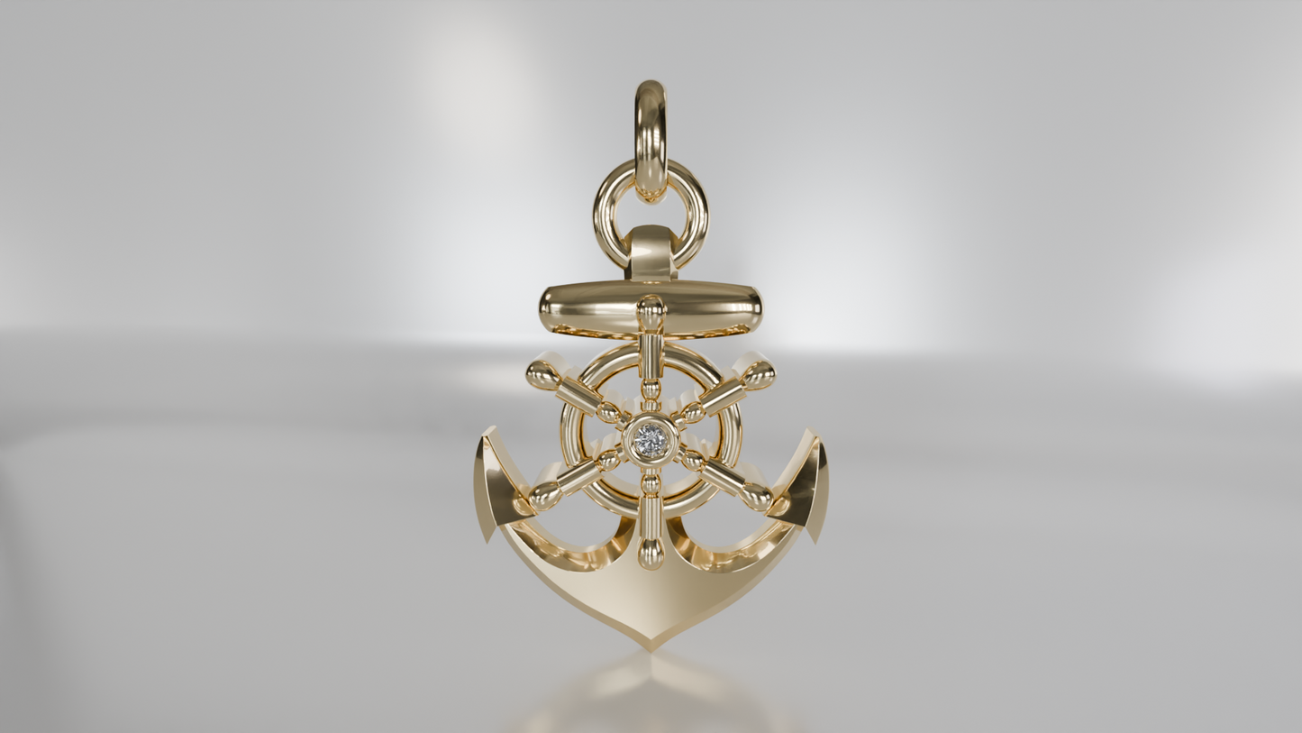 Nautical Anchor Pendant