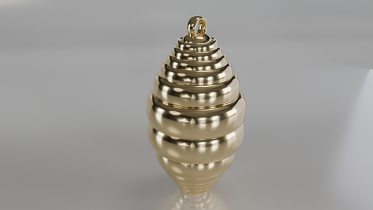 Sculptural Beehive Pendant