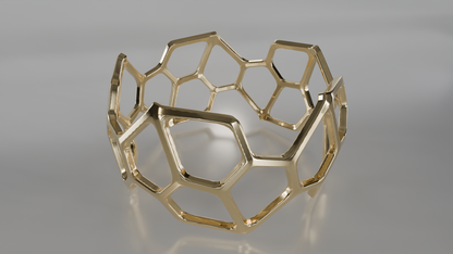 Geometric Openwork Bangle