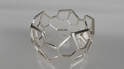 Geometric Openwork Bangle