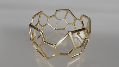 Geometric Openwork Bangle