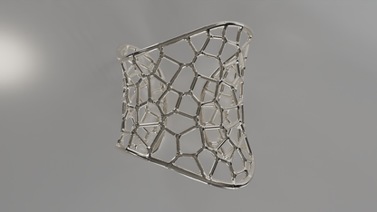 Celestial Web: Openwork Cuff Bracelet