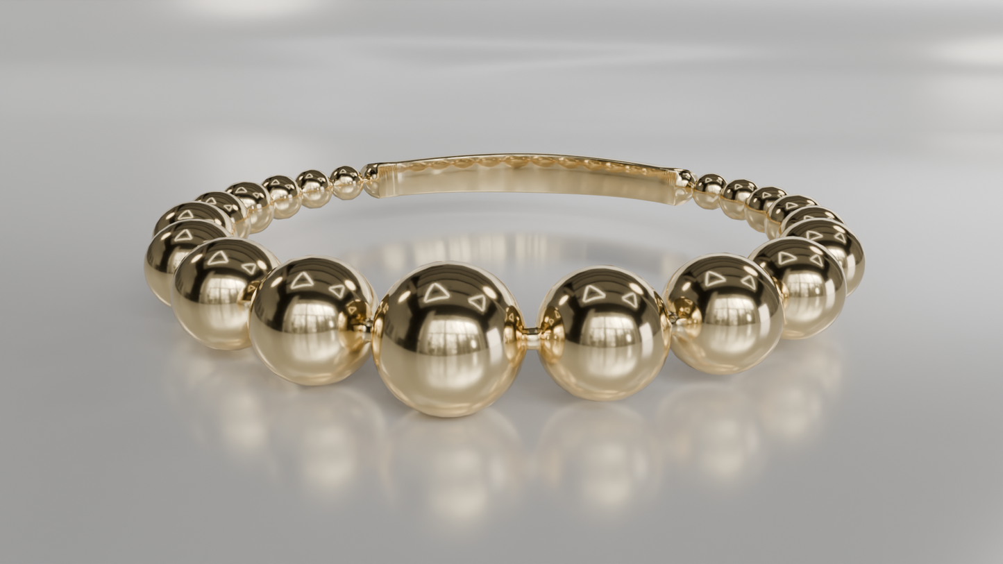 Gold Beaded Bracelet