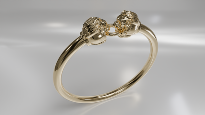Tiger Head Bangle Bracelet