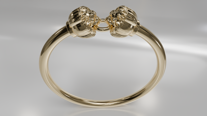 Tiger Head Bangle Bracelet