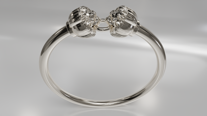 Tiger Head Bangle Bracelet