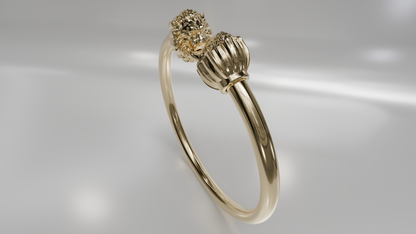 Tiger Head Bangle Bracelet