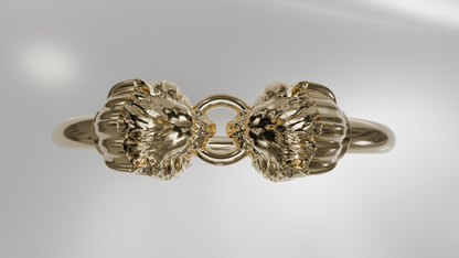 Tiger Head Bangle Bracelet
