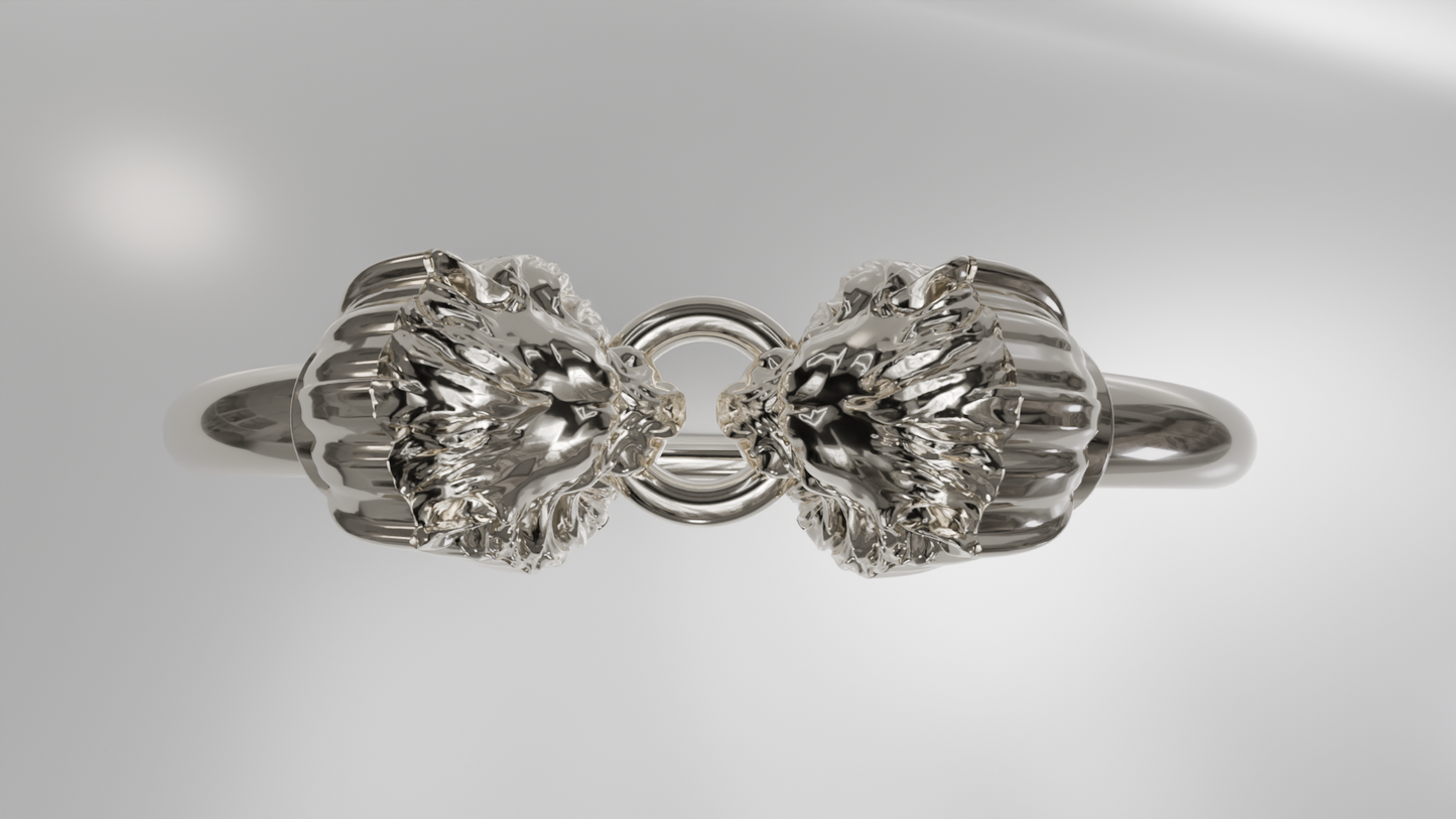 Tiger Head Bangle Bracelet