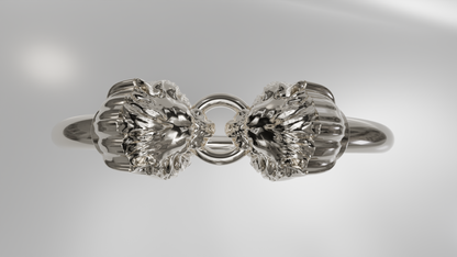 Tiger Head Bangle Bracelet