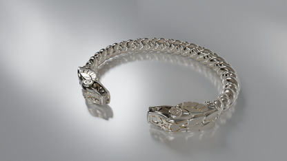 Golden Serpent Clasp Bracelet