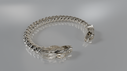 Golden Serpent Clasp Bracelet