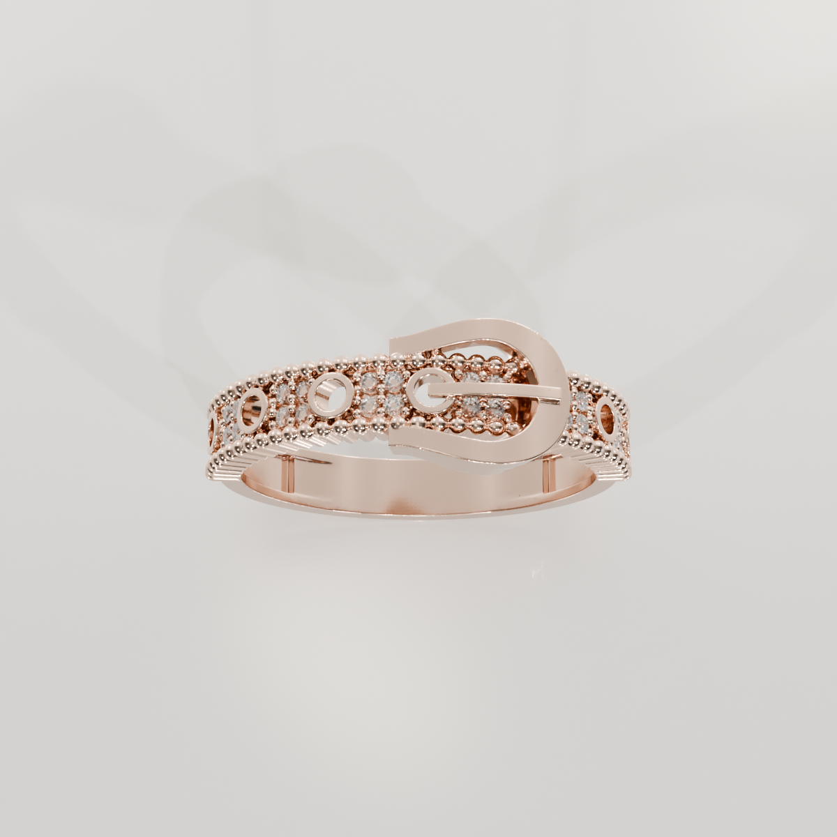 Belt Buckle Ring II, rose hero