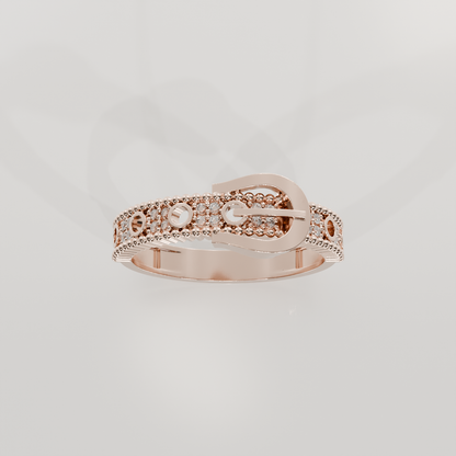 Belt Buckle Ring II, rose hero