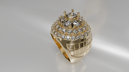 Tiered Diamond Statement Ring
