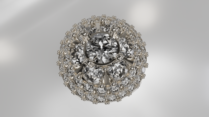 Tiered Diamond Statement Ring
