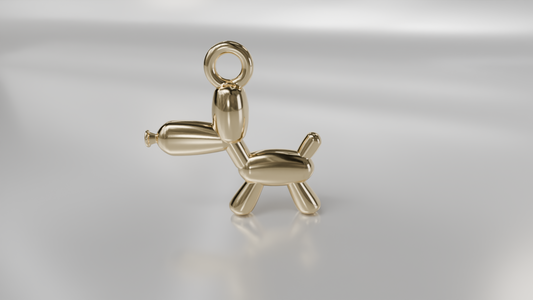 Playful Balloon Dog Charm