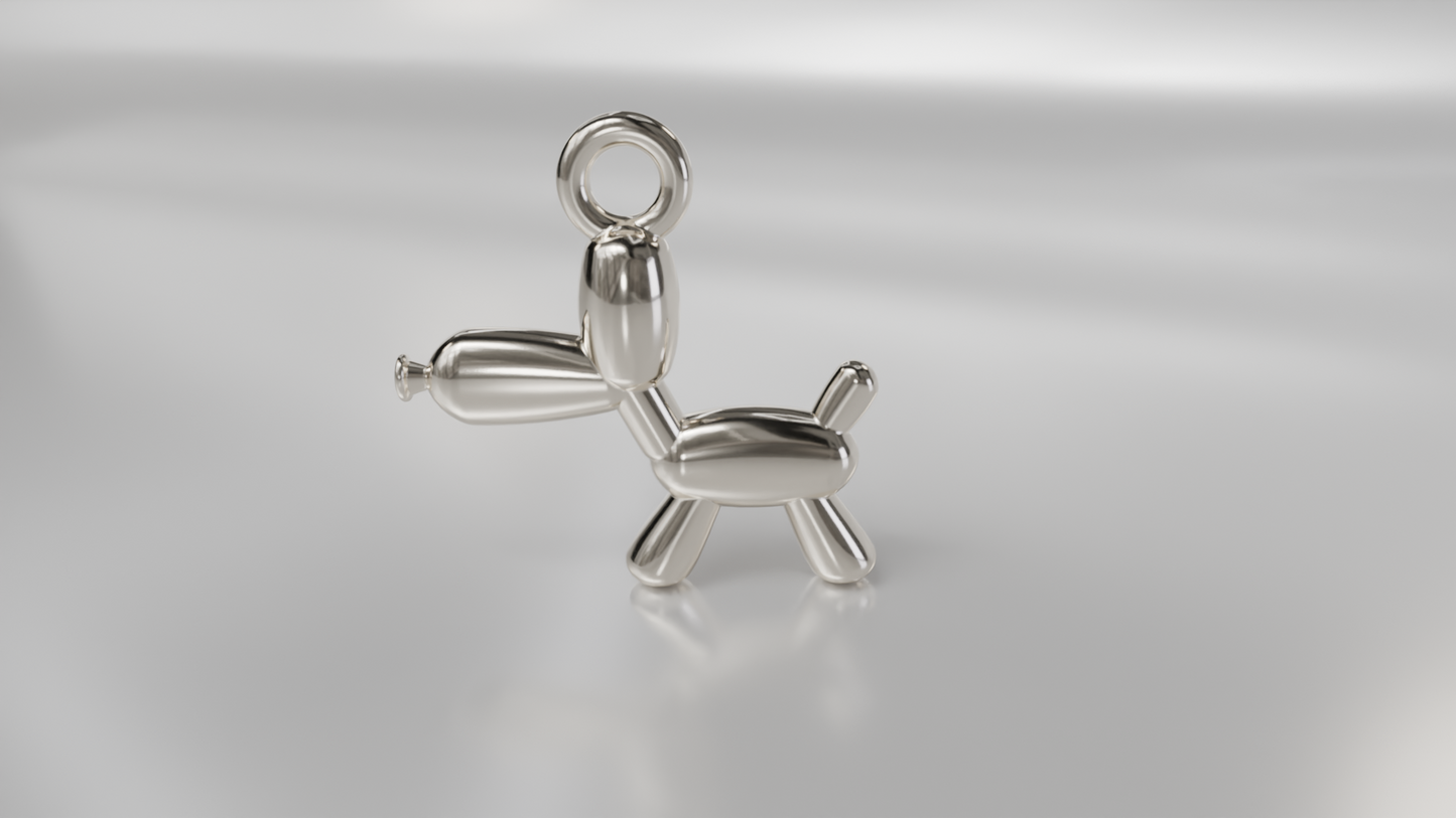 Playful Balloon Dog Charm