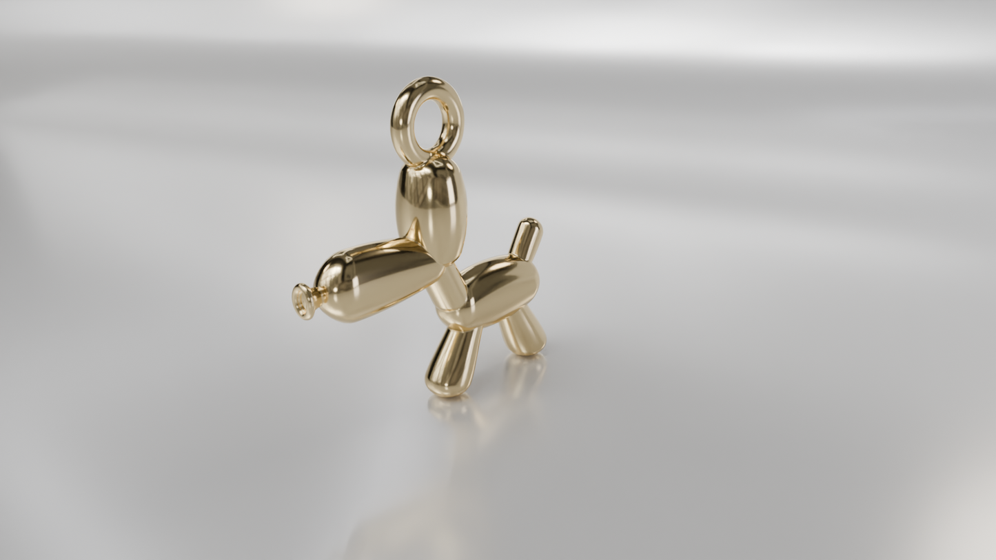 Playful Balloon Dog Charm